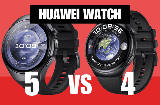 HUAWEI WATCH 5と4の比較